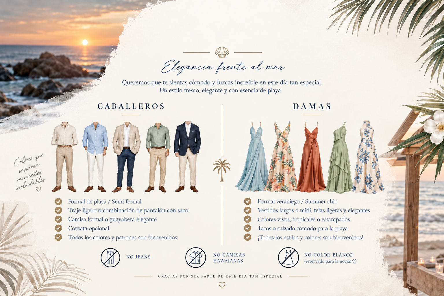 Código de vestimenta Beach Chic